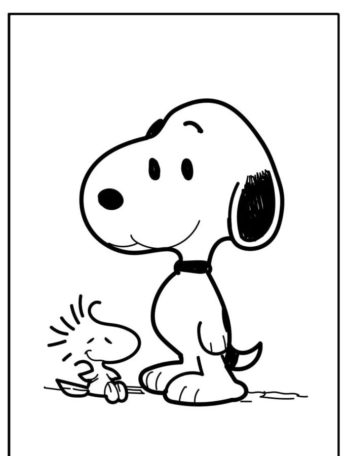 Desenhos de Snoopy Para Colorir 17