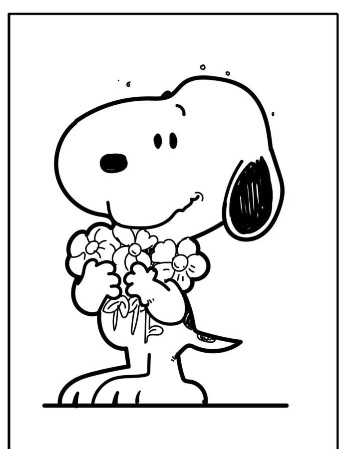 Desenhos de Snoopy Para Colorir 23