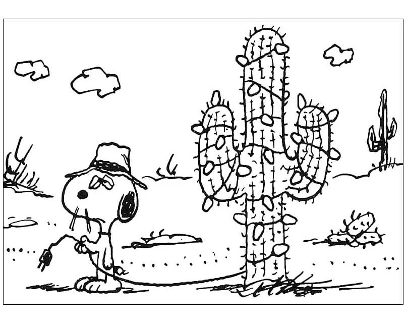 Desenhos de Snoopy Para Colorir 24