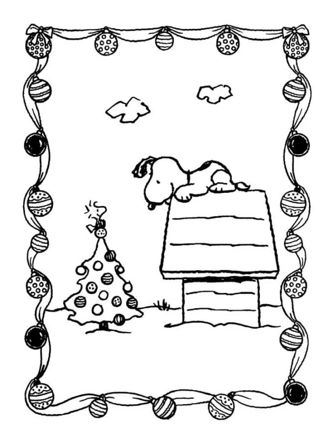 Desenhos de Snoopy Para Colorir 25