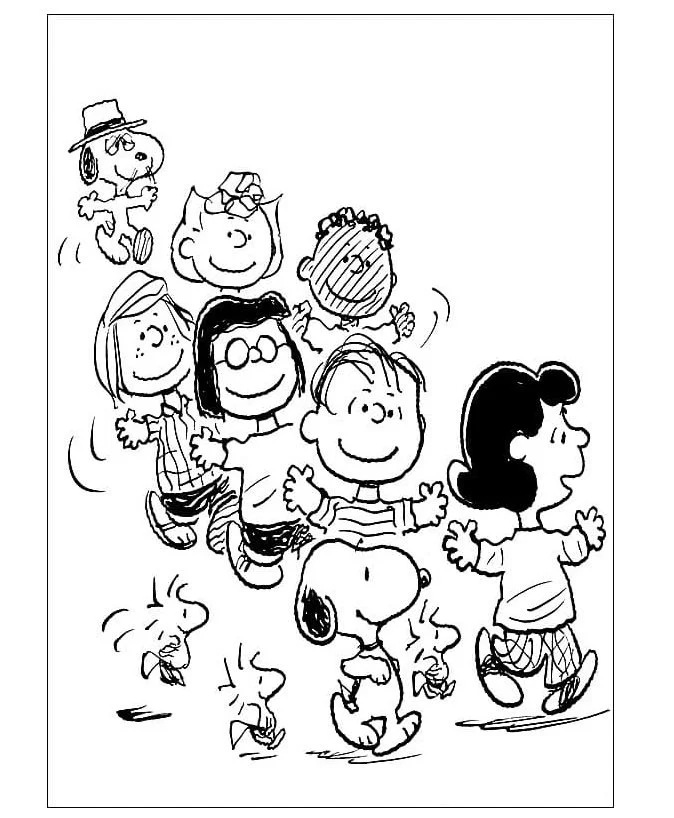 Desenhos de Snoopy Para Colorir 30