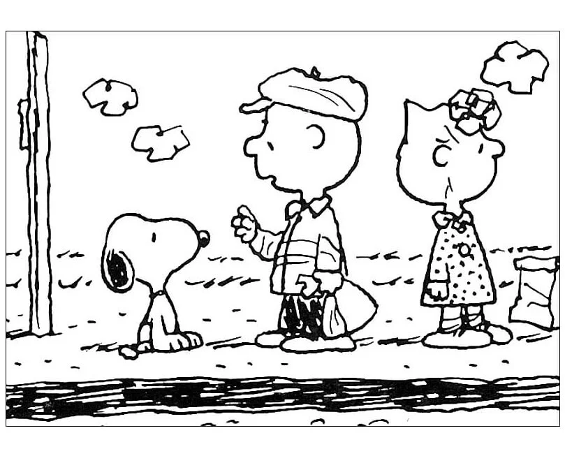 Desenhos de Snoopy Para Colorir 31