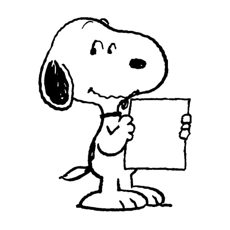 Desenhos de Snoopy Para Colorir 33