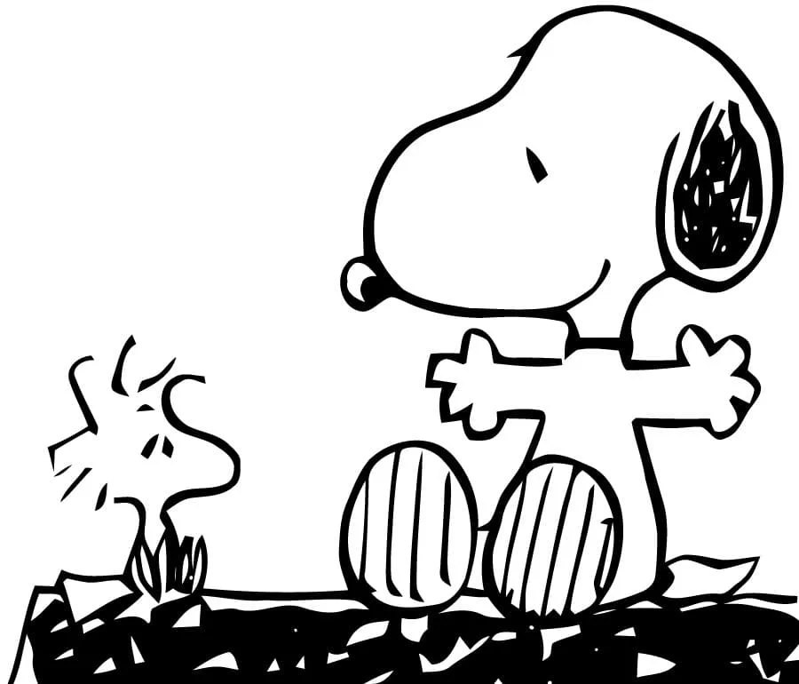 Desenhos de Snoopy Para Colorir 34