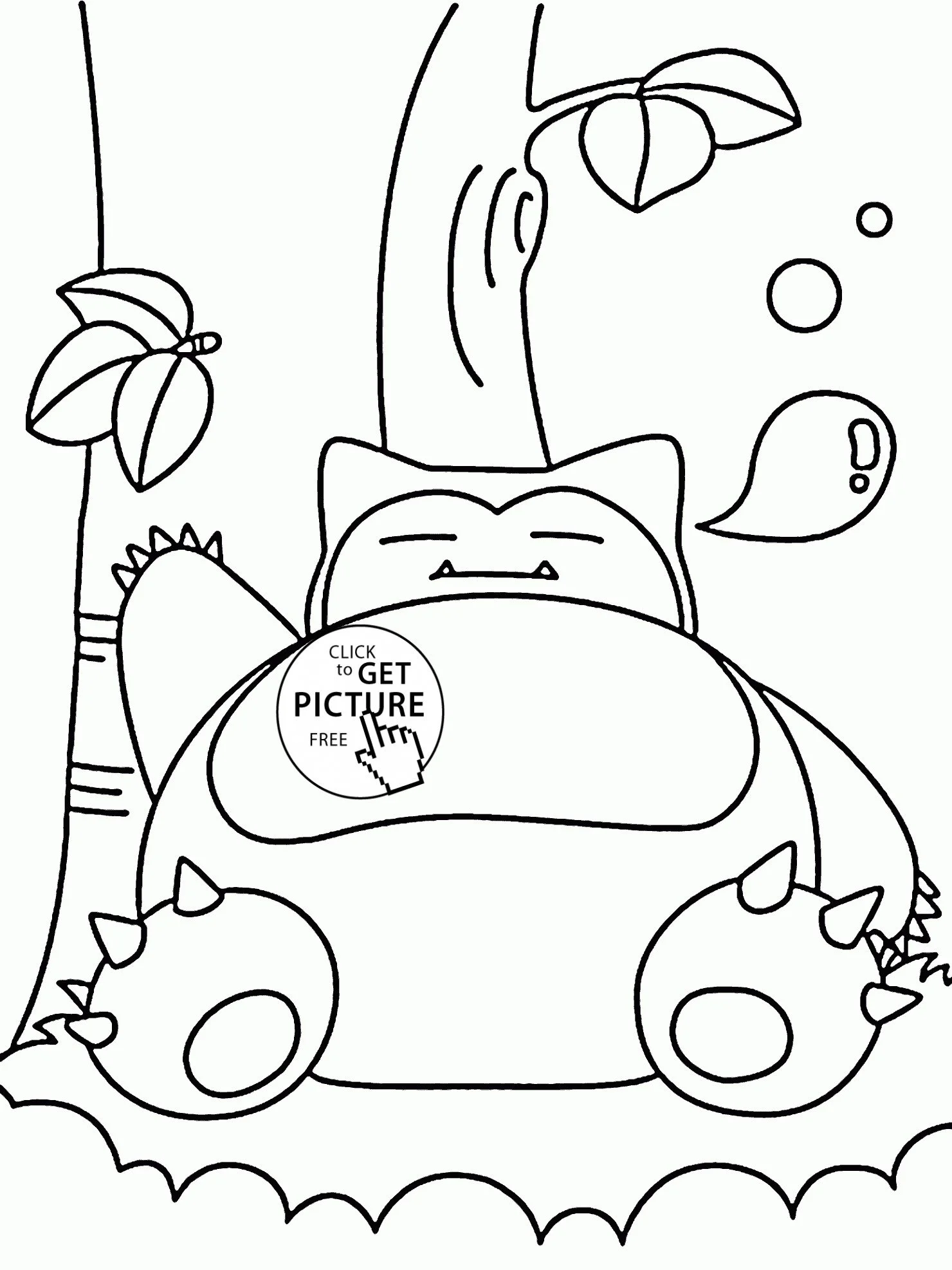 Desenhos de Snorlax Para Colorir 10