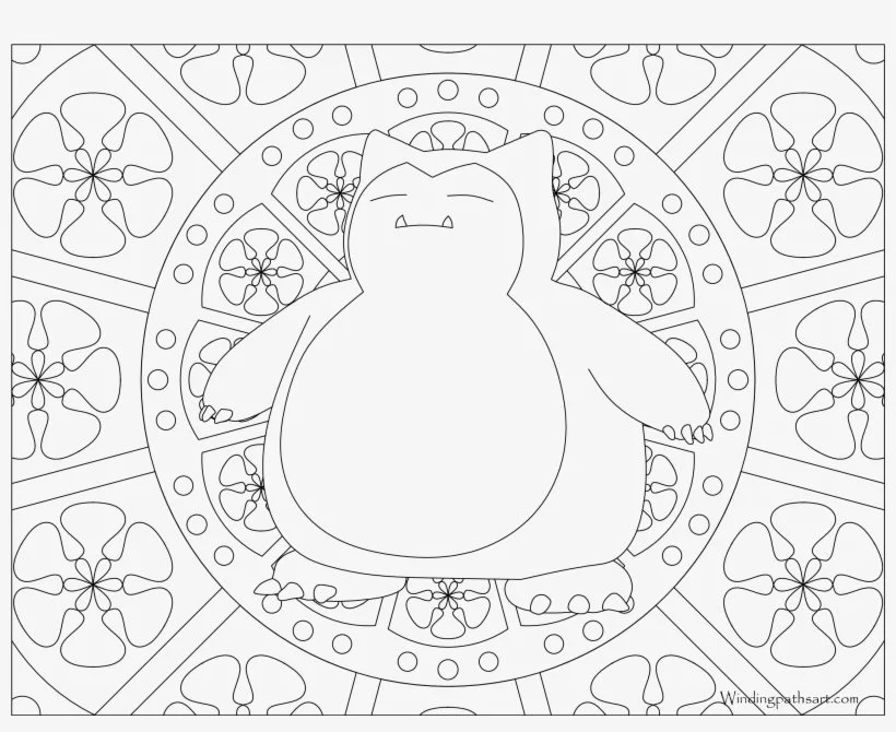 Desenhos de Snorlax Para Colorir 14