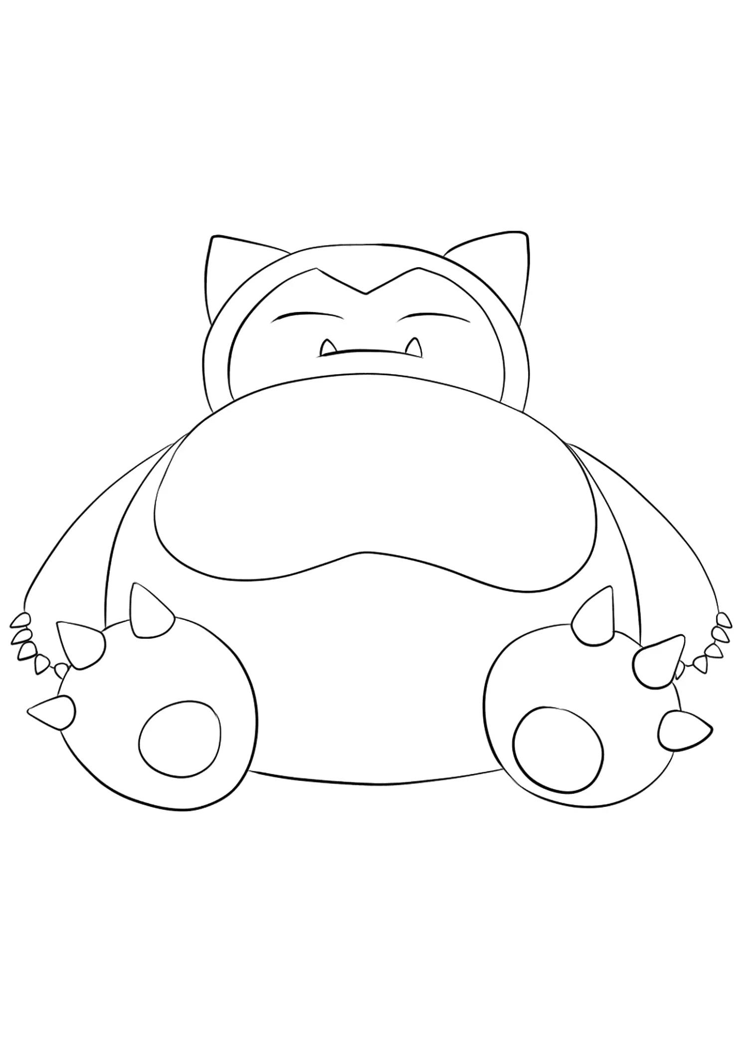 Desenhos de Snorlax Para Colorir 4