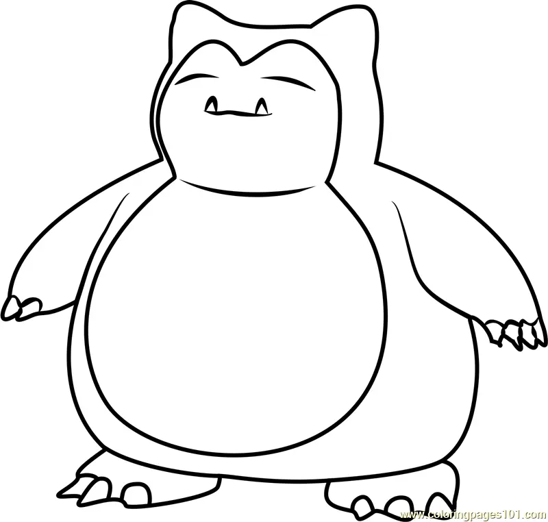 Desenhos de Snorlax Para Colorir 5