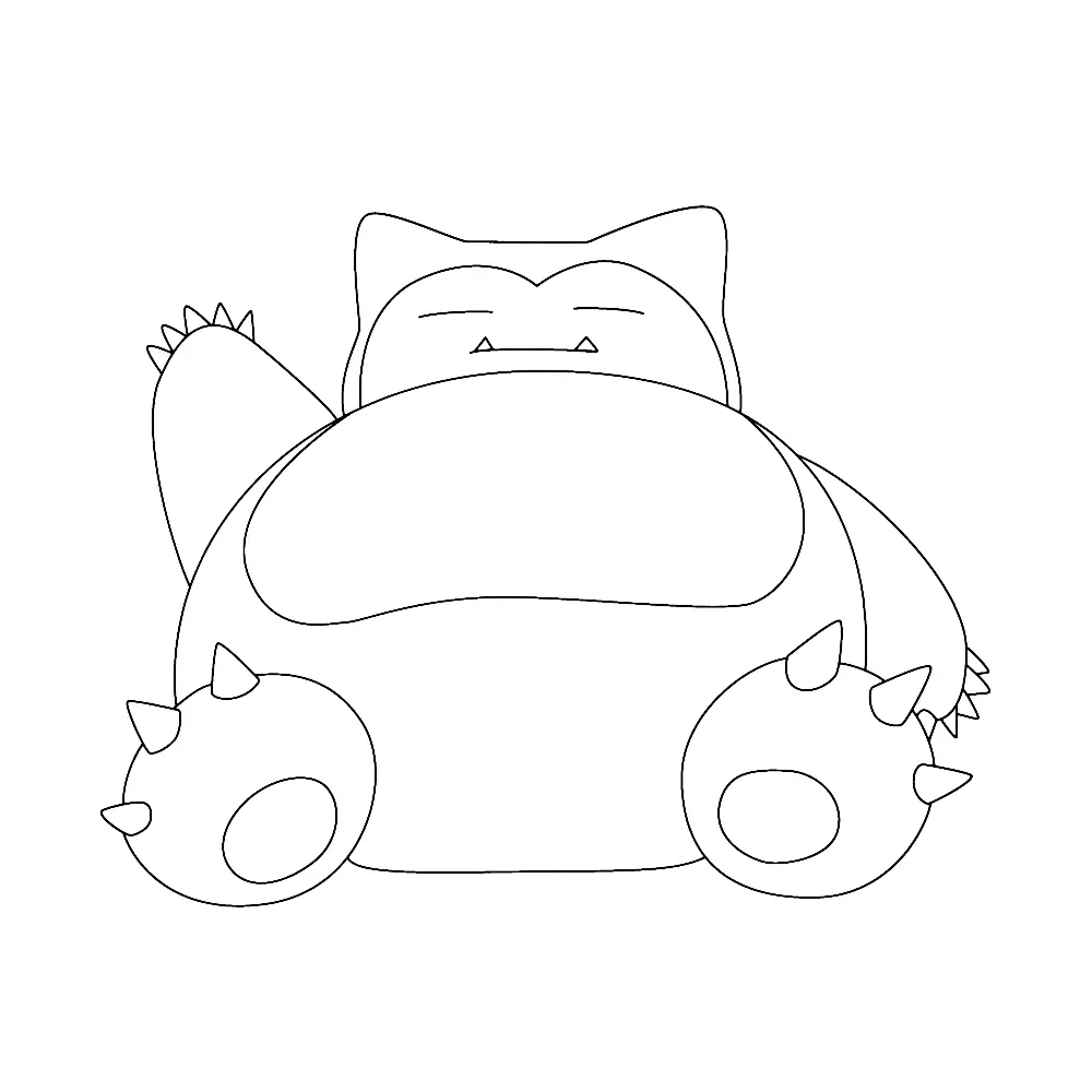 Desenhos de Snorlax Para Colorir 8