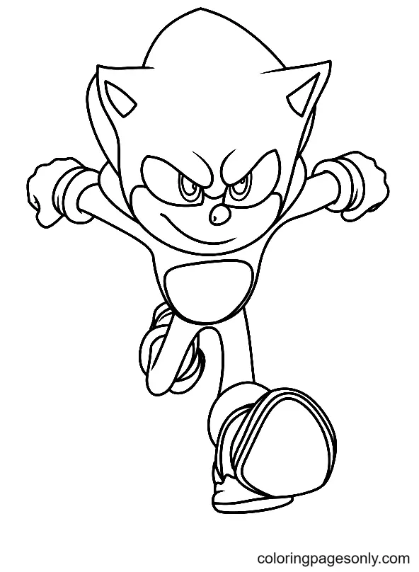 Desenhos de Sonic 2 O filme Para Colorir 12