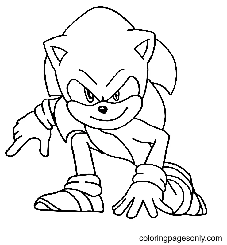 Desenhos de Sonic 2 O filme Para Colorir 13