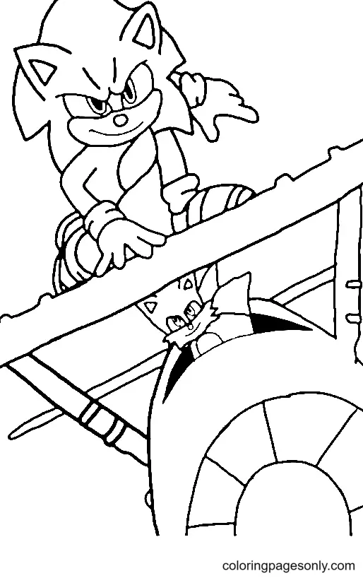 Desenhos de Sonic 2 O filme Para Colorir 17