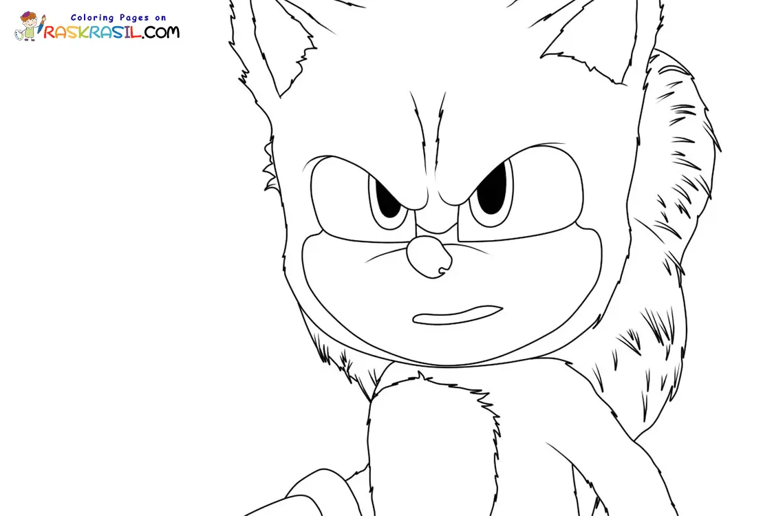 Desenhos de Sonic 2 O filme Para Colorir 29