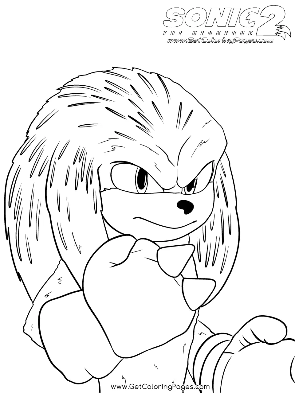 Desenhos de Sonic 2 O filme Para Colorir 36