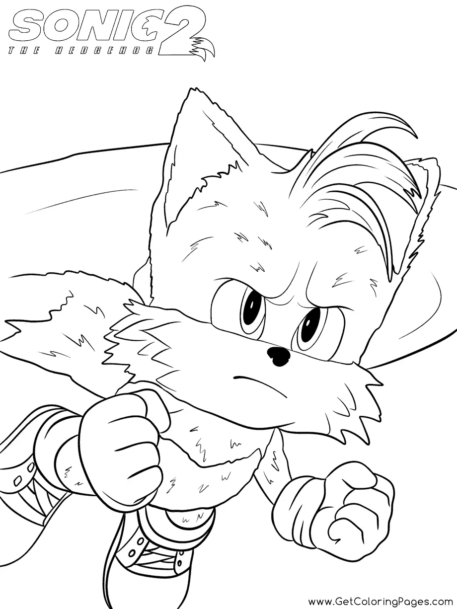 Desenhos de Sonic 2 O filme Para Colorir 37