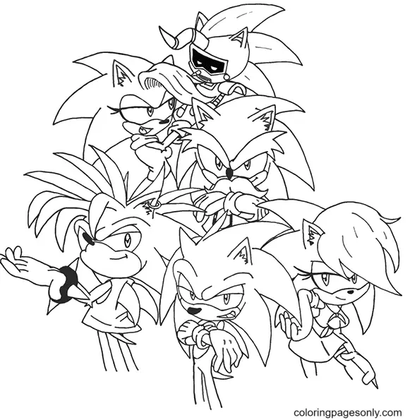 Desenhos de Sonic 2 O filme Para Colorir 39