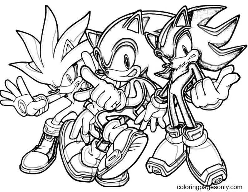 Desenhos de Sonic 2 O filme Para Colorir 9