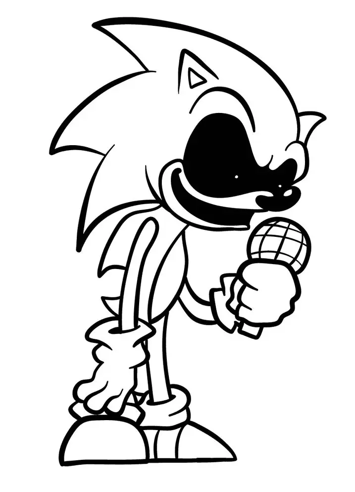 Desenhos de Sonic Exe Para Colorir 1