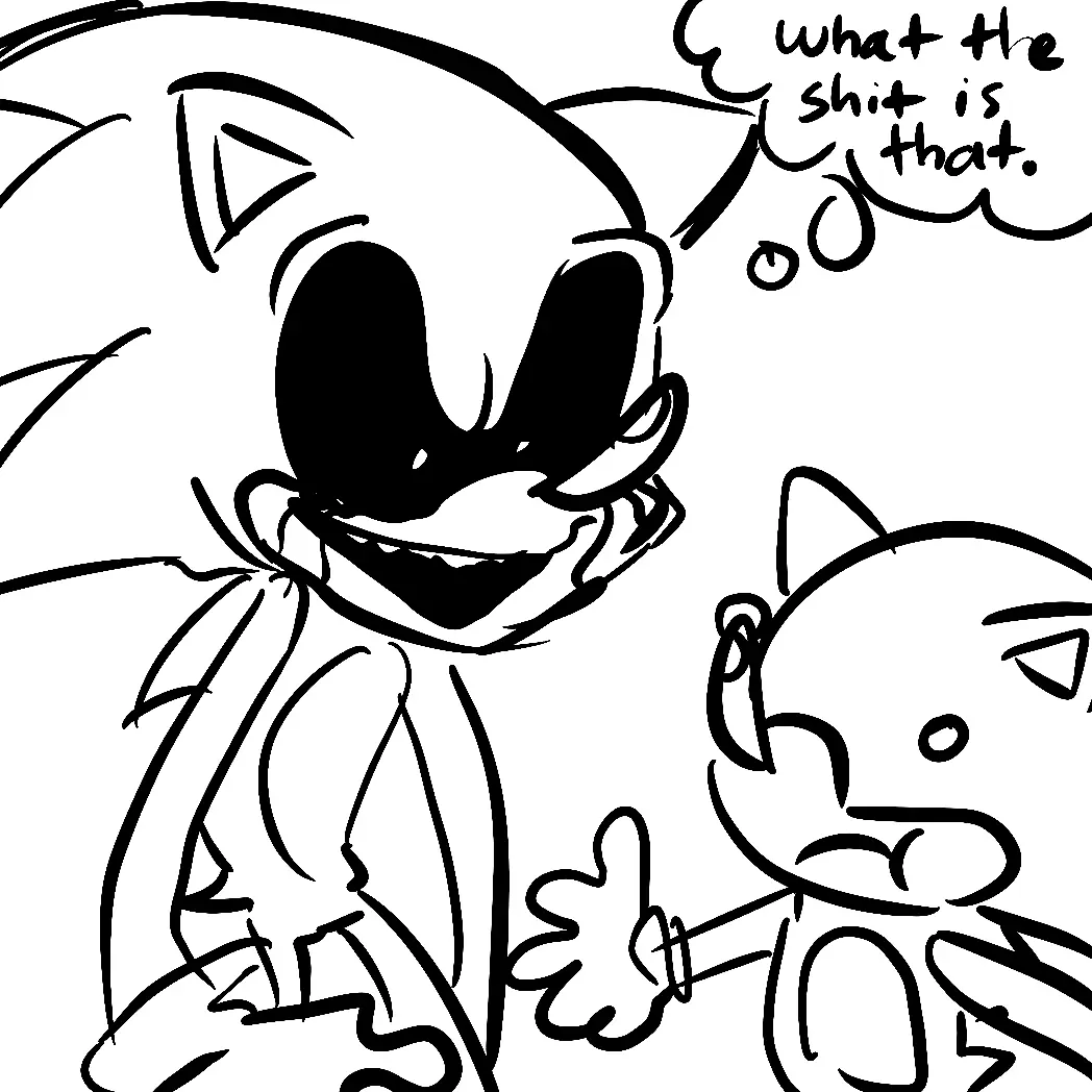 Desenhos de Sonic Exe Para Colorir 11