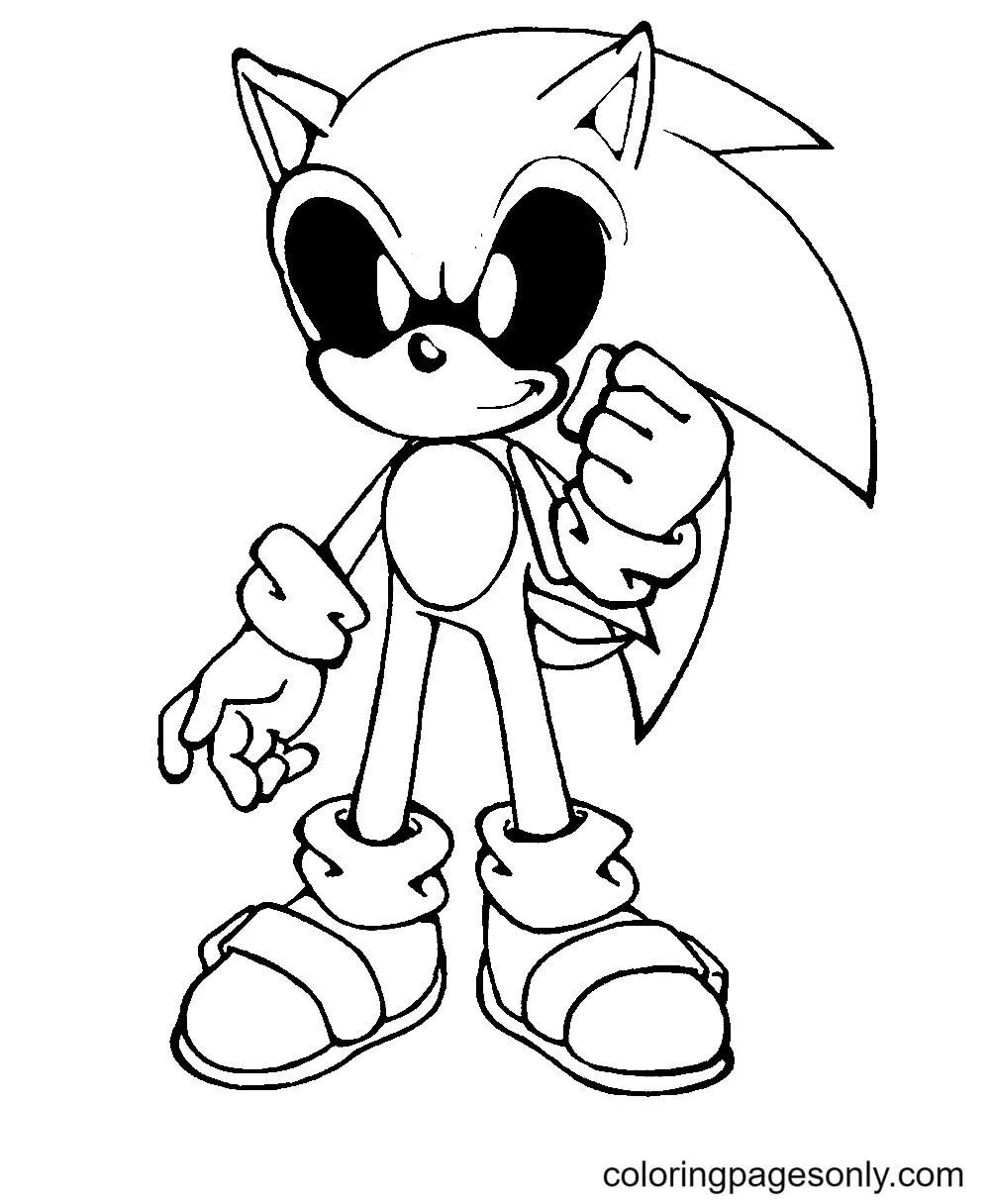 Desenhos de Sonic Exe Para Colorir 13