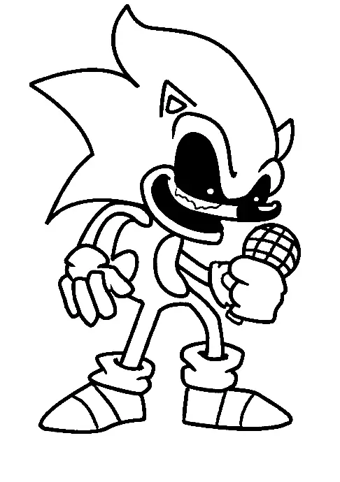 Desenhos de Sonic Exe Para Colorir 14