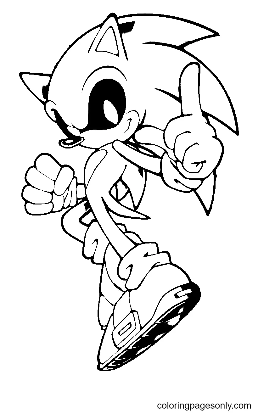 Desenhos de Sonic Exe Para Colorir 15