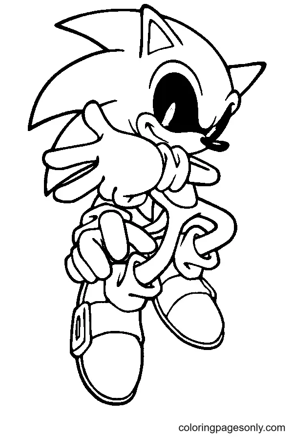 Desenhos de Sonic Exe Para Colorir 3