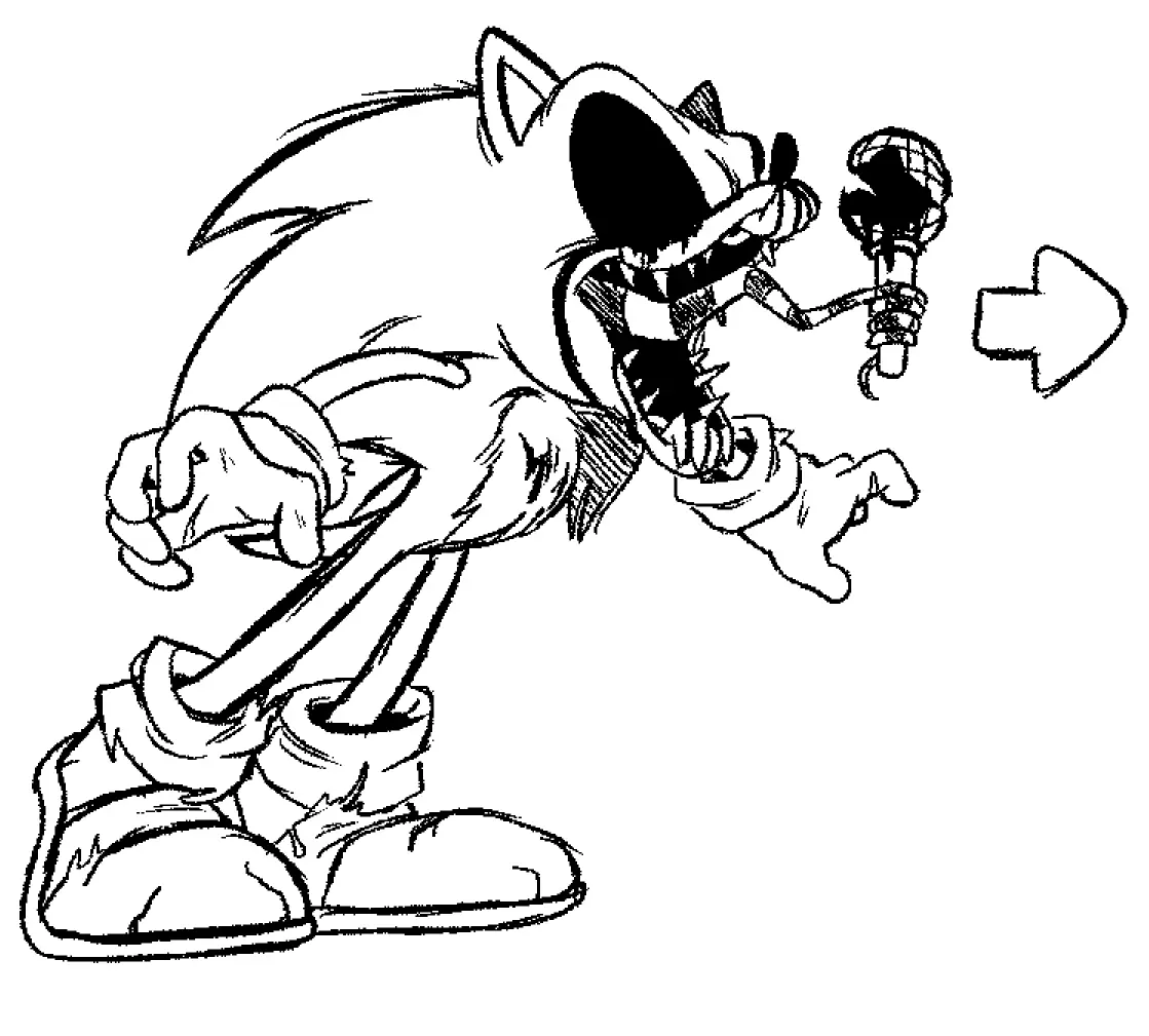 Desenhos de Sonic Exe Para Colorir 5