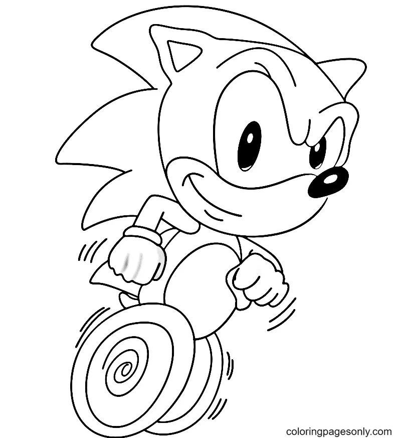 Desenhos de Sonic Para Colorir 10