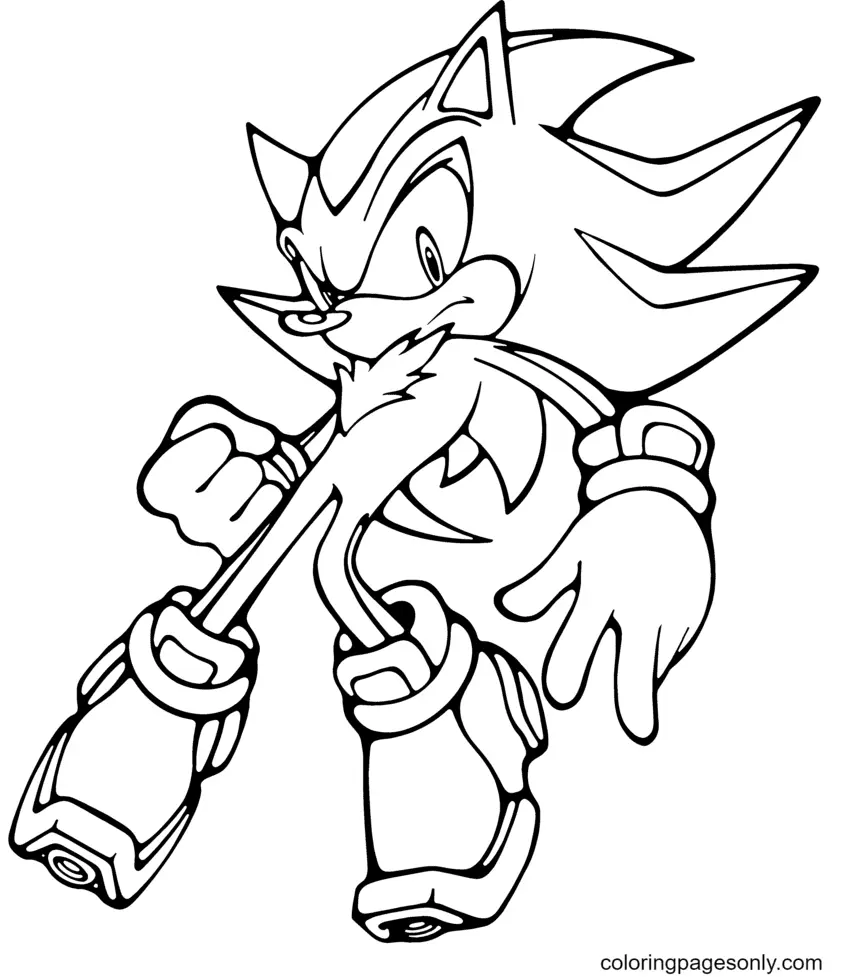 Desenhos de Sonic Para Colorir 20