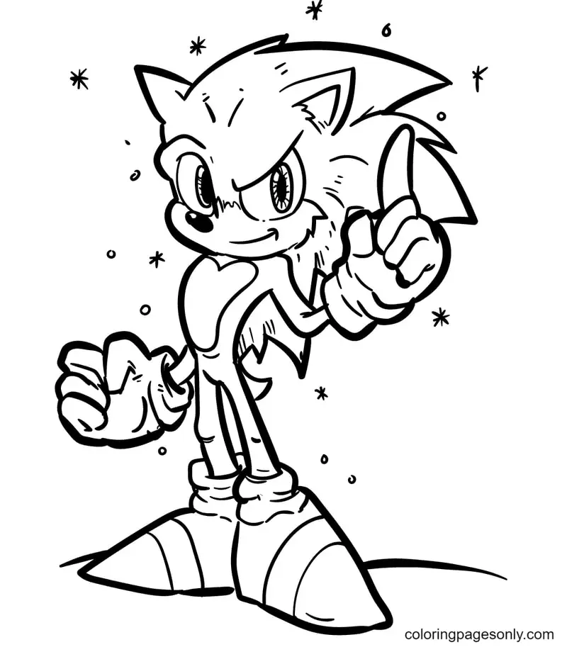 Desenhos de Sonic Para Colorir 31