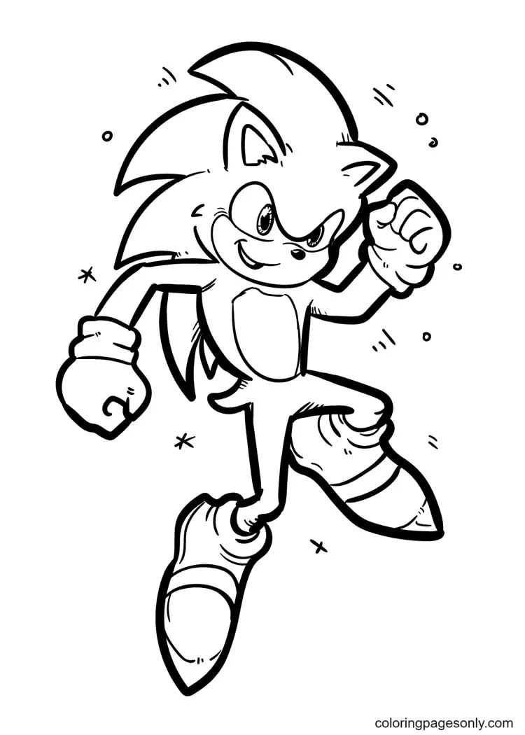 Desenhos de Sonic Para Colorir 32