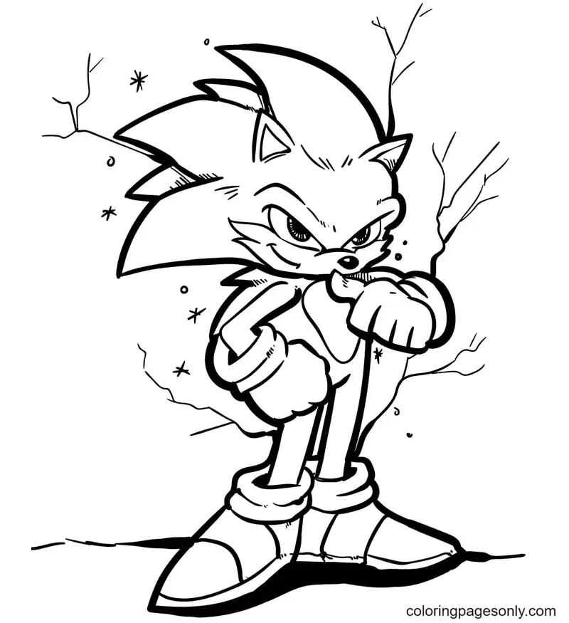 Desenhos de Sonic Para Colorir 38