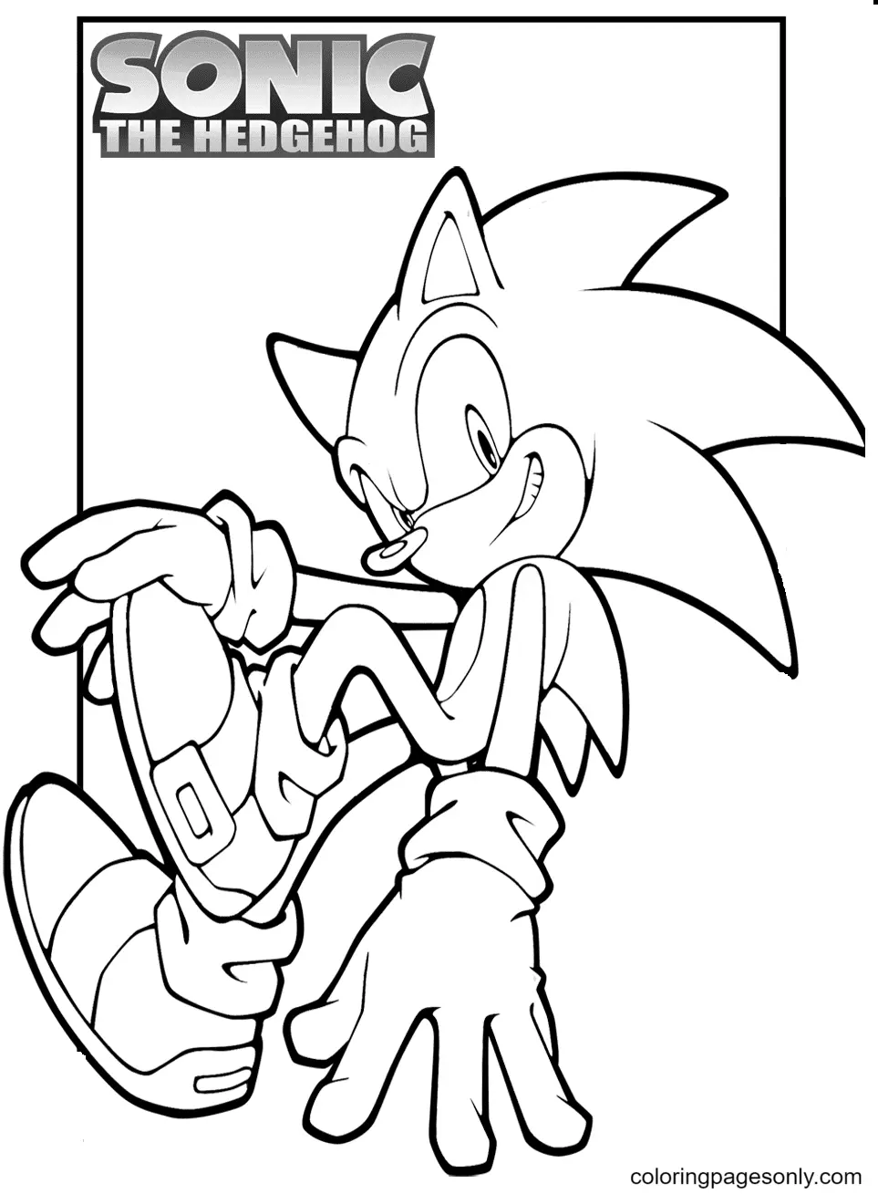 Desenhos de Sonic Para Colorir 39