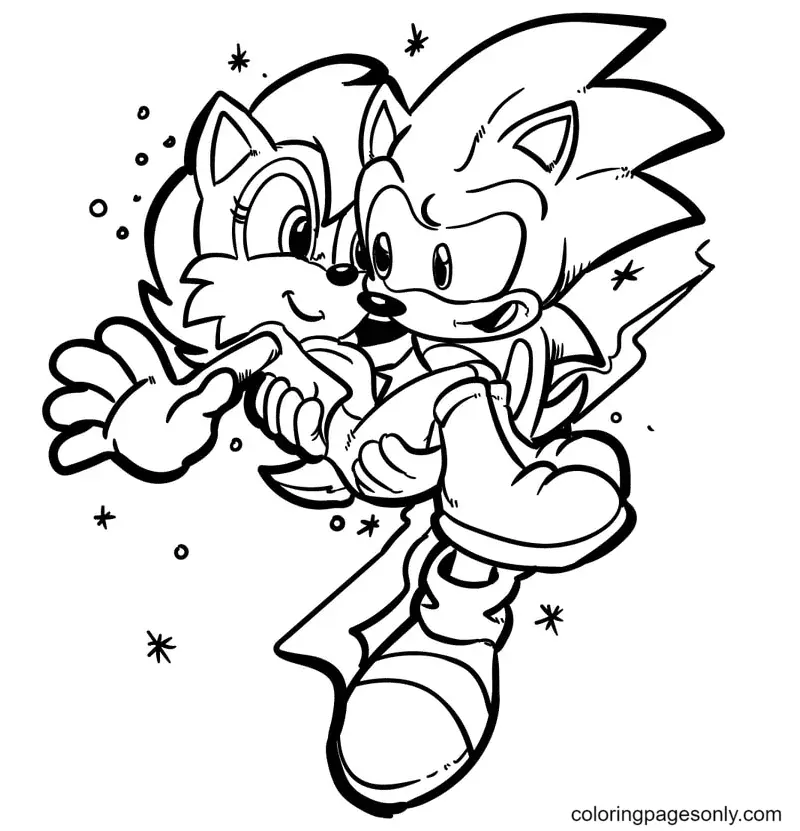 Desenhos de Sonic Para Colorir 40