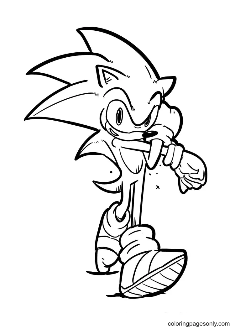 Desenhos de Sonic Para Colorir 46