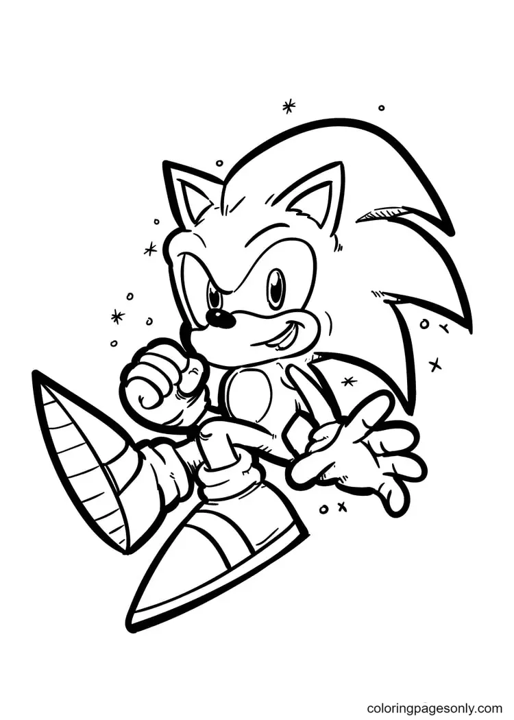 Desenhos de Sonic Para Colorir 48