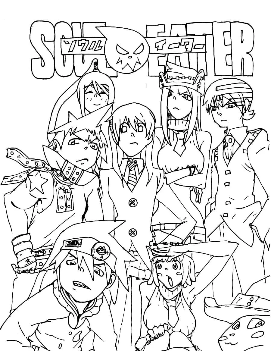 Desenhos de Soul Eater Para Colorir 1