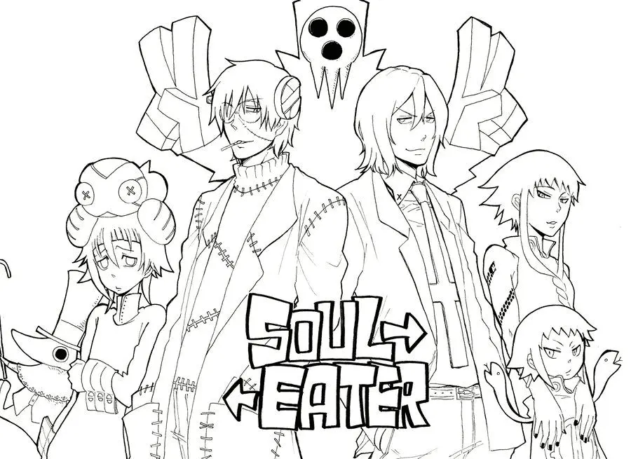 Desenhos de Soul Eater Para Colorir 20