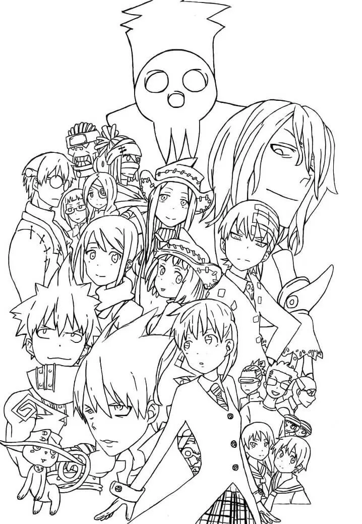 Desenhos de Soul Eater Para Colorir 25