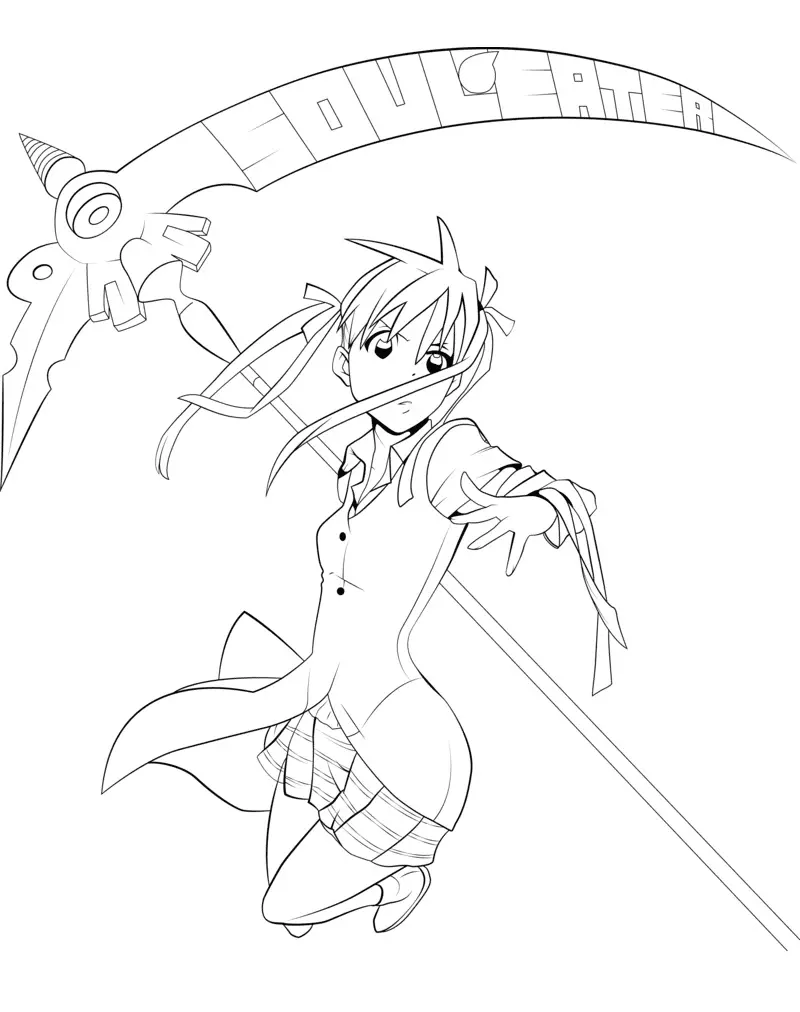 Desenhos de Soul Eater Para Colorir 34