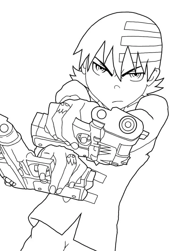 Desenhos de Soul Eater Para Colorir 37