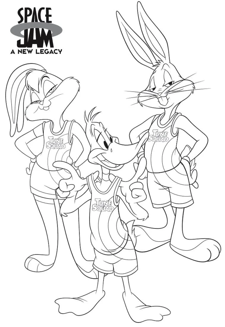 Desenhos de Space Jam Para Colorir 14