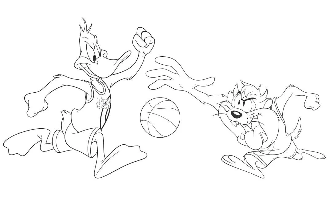 Desenhos de Space Jam Para Colorir 15