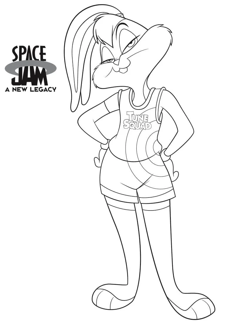 Desenhos de Space Jam Para Colorir 17