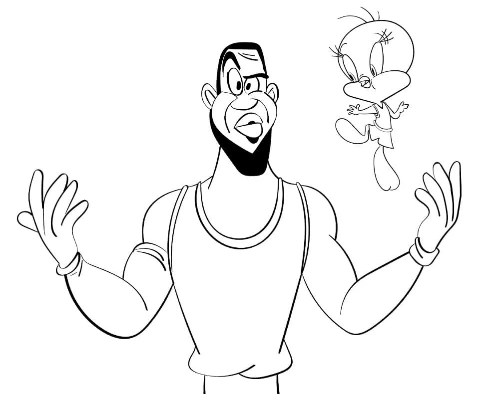 Desenhos de Space Jam Para Colorir 19