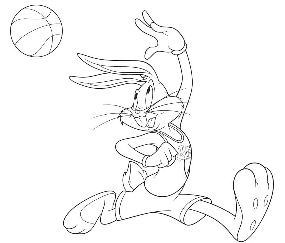 Desenhos de Space Jam Para Colorir 2