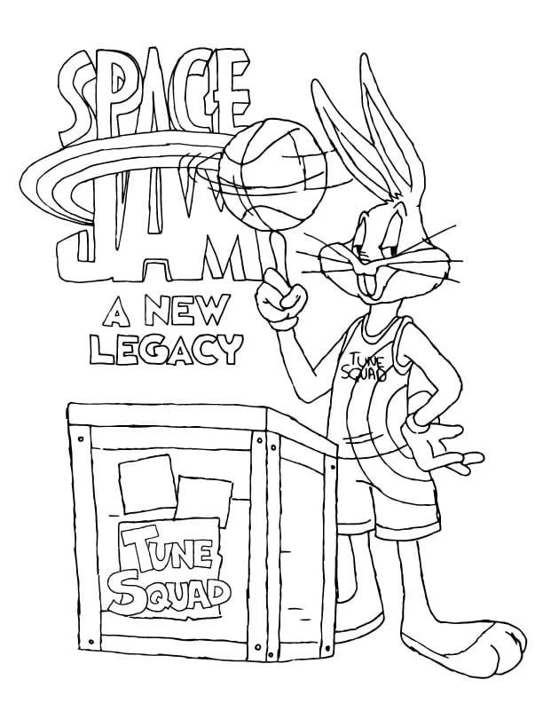 Desenhos de Space Jam Para Colorir 3