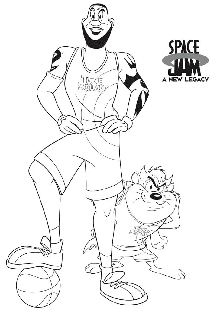 Desenhos de Space Jam Para Colorir 4