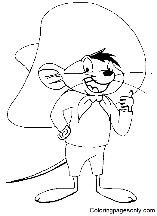 Desenhos de Speedy Gonzales Para Colorir 19